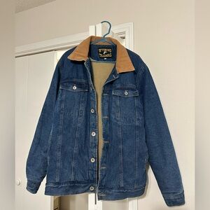 WYOMING TRADERS SHERPA LINED DENIM JACKET LARGE